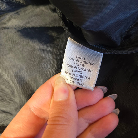 Christopher and Banks Black Quilted Lightweight Snap Button Down Vest Size XL - Picture 7 of 10